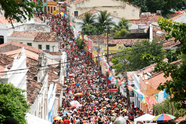 Cena do carnaval em Olinda, Pernambuco.*